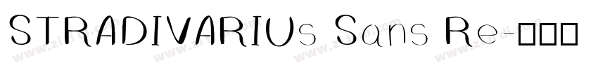 STRADIVARIUs Sans Re字体转换